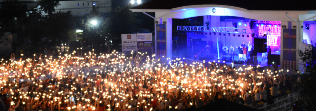 Picture of Concert at Night at Lake Eva