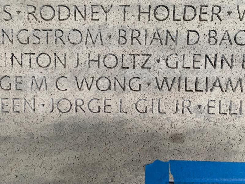 Former Haines City Police Officer Jorge Gil’s name was etched onto the National Law Enforcement M